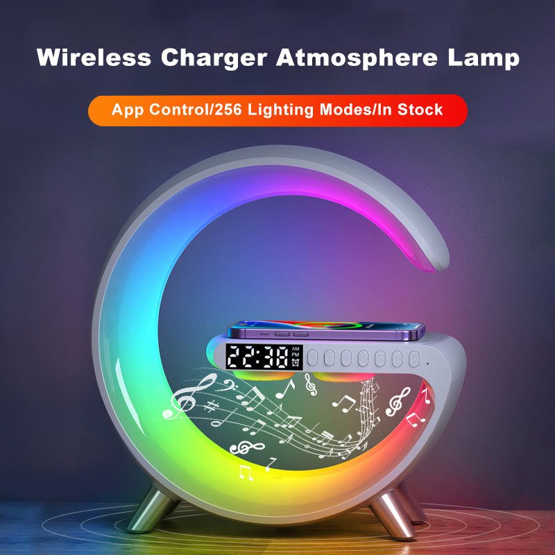 Intelligent LED Lamp with Wireless Charges and Bluetooth Speaker