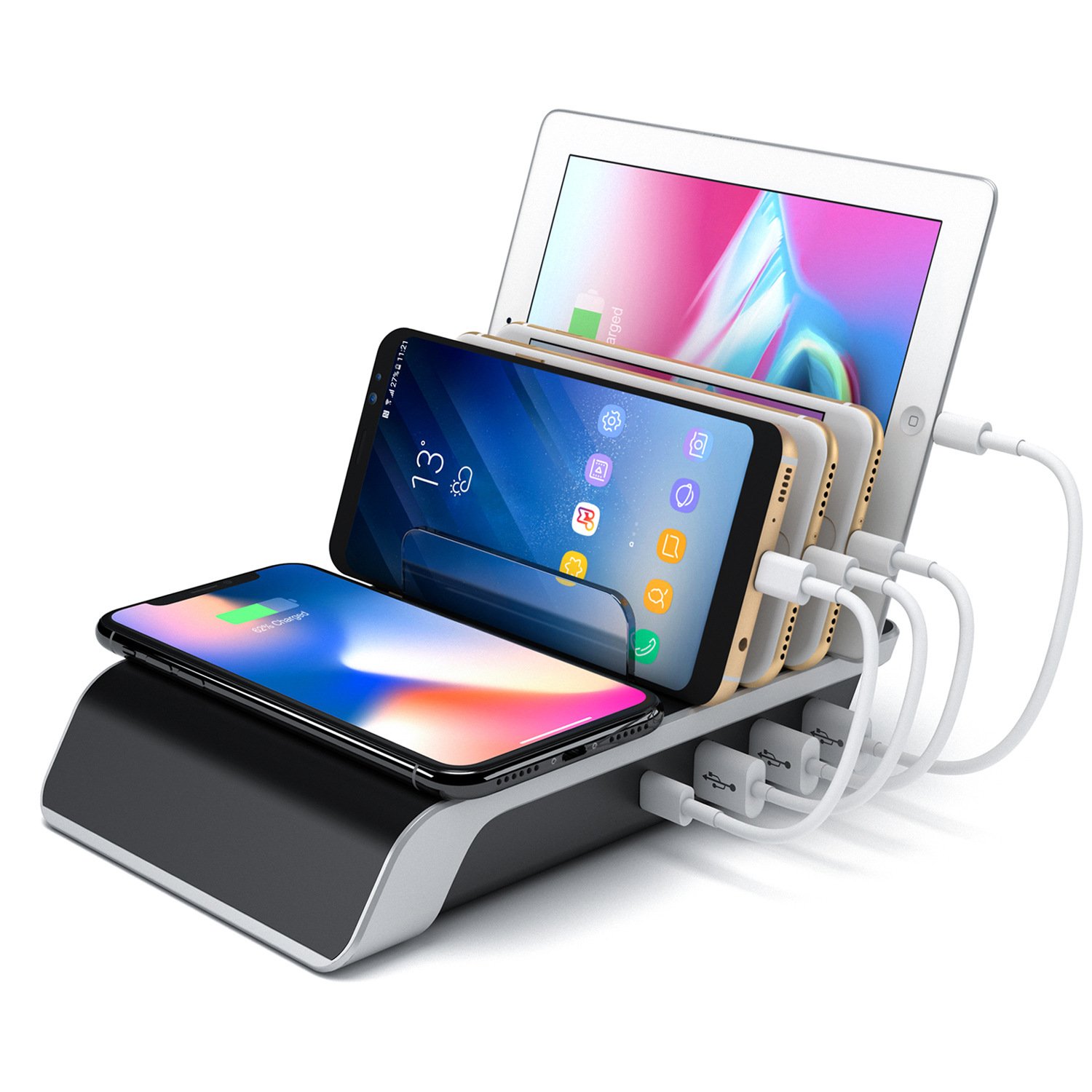 Multi-device Charging Station - Convenient Tablet Stand and Charger