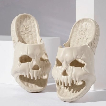 Skull Design Slippers