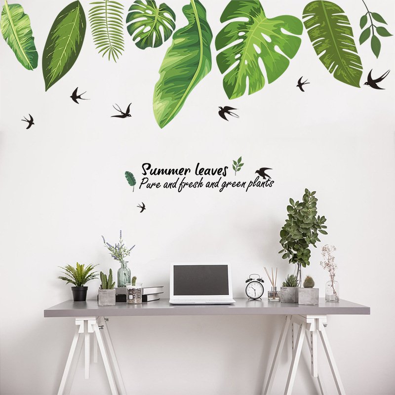 Summer Leaves Wall Decoration Sticker