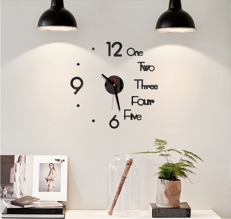 12-Inch DIY Wall Clock Sticker