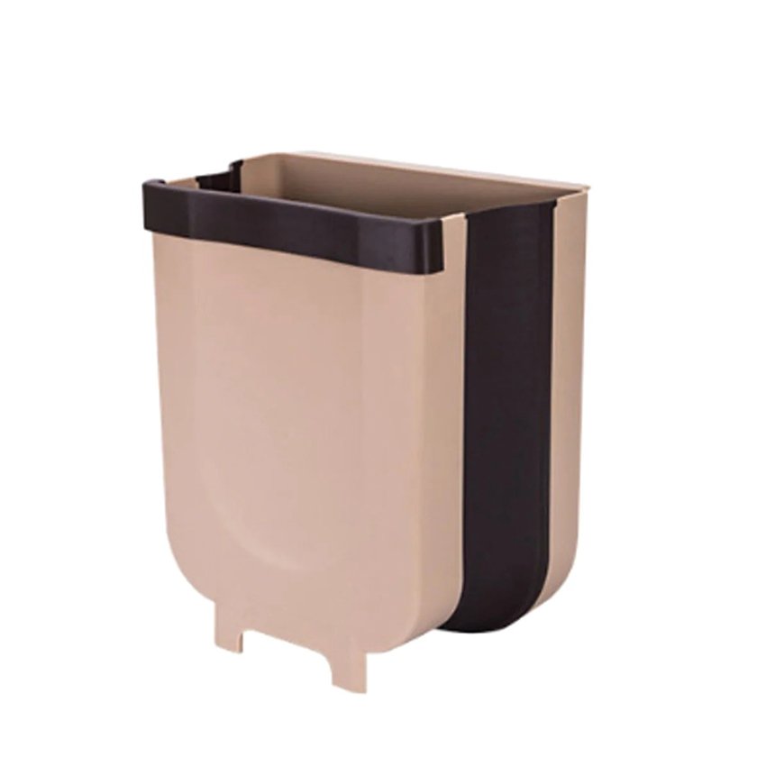 Wall-Mounted Hanging Storage Bin for Kitchen, Car, House Portable Trash Can