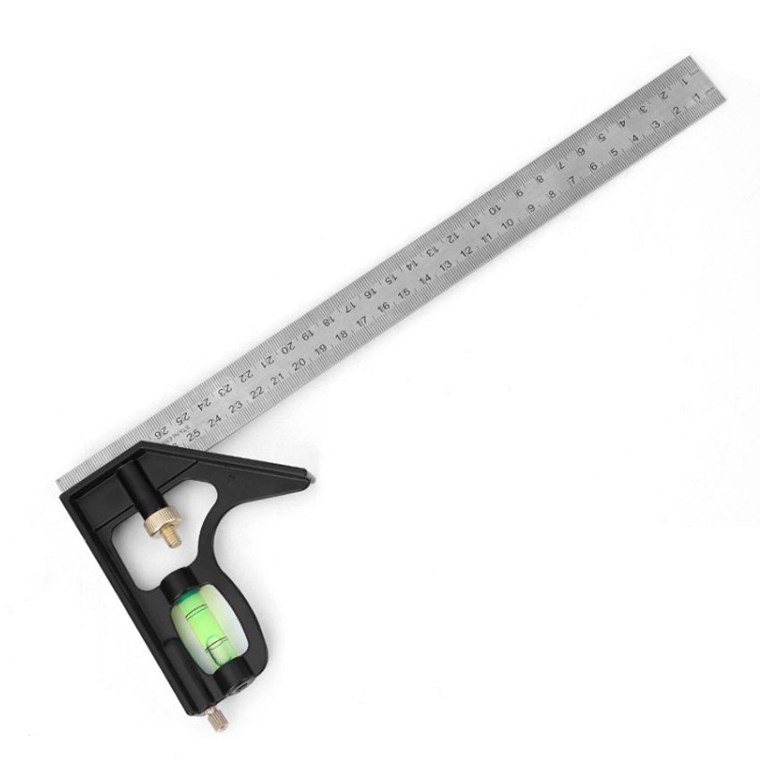 Professional Carpenter Tool Combination with Square Angle Ruler Protractor