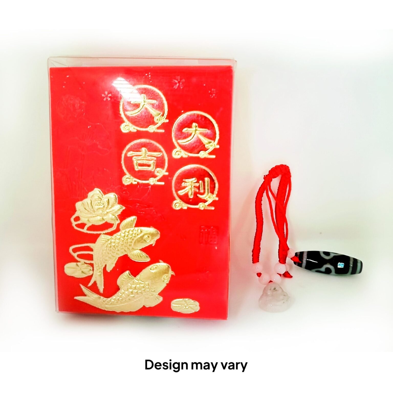 Ampao set in acetate, DZI bead and Bracelet red string (Design may vary)