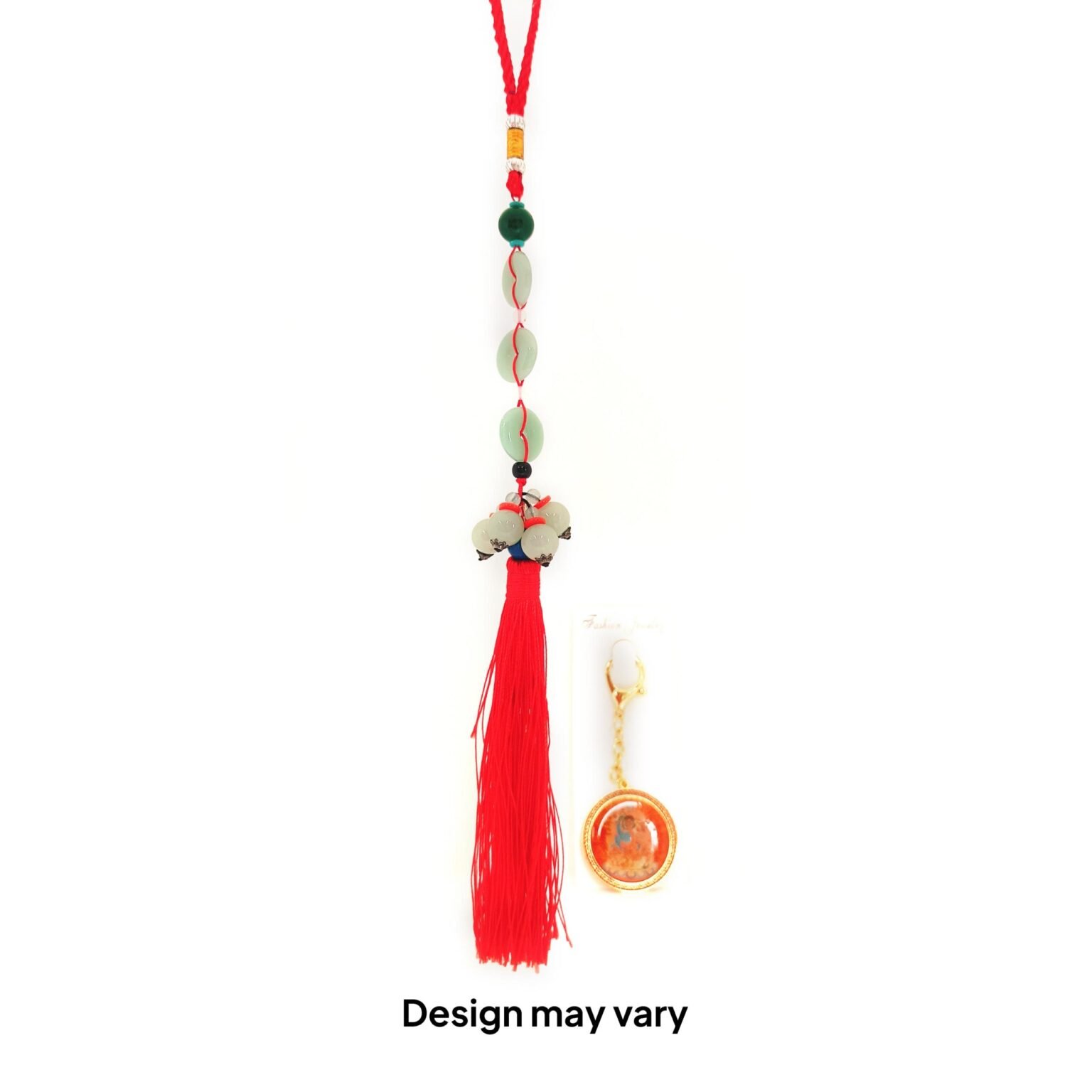 Jade and Metall Chimes with Gods/ Deities fengshui amulet (Design may vary)