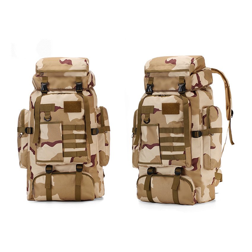 Hiking Bag - 80L Waterproof Military Tactical Backpack for Camping