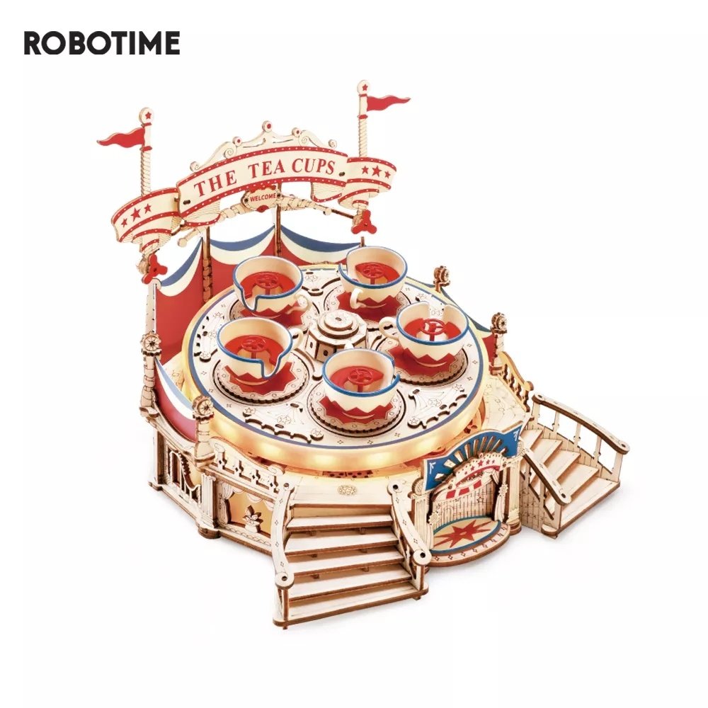 Robotime ROKR Tilt-A-Whirl - A Nostalgic 3D Wooden Puzzle