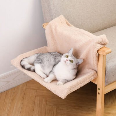 Cozy L-Shaped Cat Hammock - Purrfect Comfort for Your Feline Friend