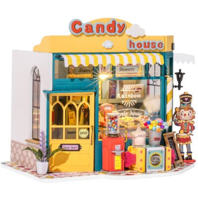 Robotime Rolife Rainbow Candy House - DIY Miniature Dollhouse