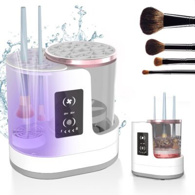 Electric Makeup Brush Cleaner and Dryer - Deep Clean and Sanitize Your Brushes