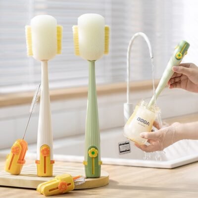 5-in-1 Multifunctional Cup Cleaning Brush - For Bottles, Mugs, and More