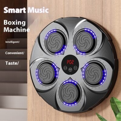 Smart Music Boxing Trainer - Rhythm Boxing with LED Lights and Bluetooth Speaker