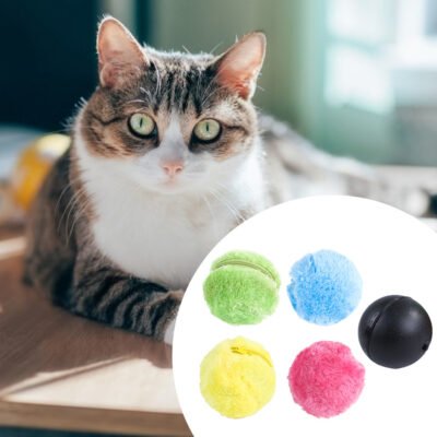 Automatic Rolling Pet Toy Ball - Interactive Fun for Dogs and Cats