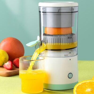 Rechargeable Automatic Citrus Juicer - Portable 400ml Electric Fruit Press