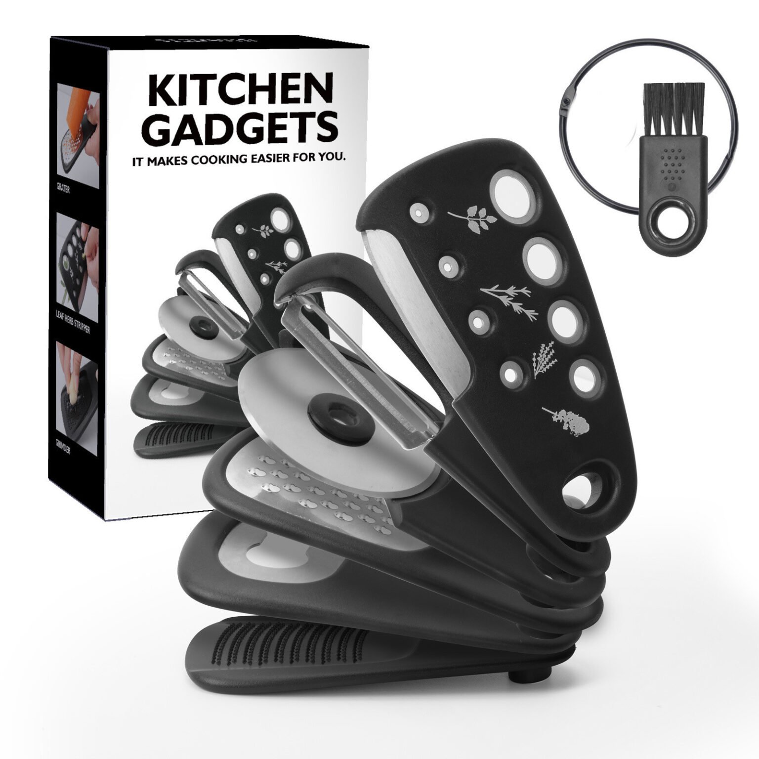 6-in-1 Kitchen Gadget - Portable Multi-Tool for Culinary Tasks