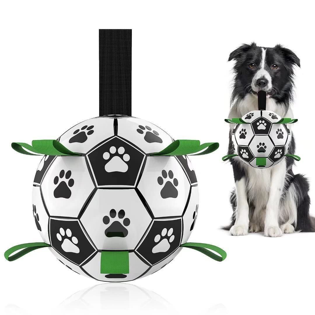 Interactive Dog Football and Soccer Ball Toys for Engaging Fetch and Playtime