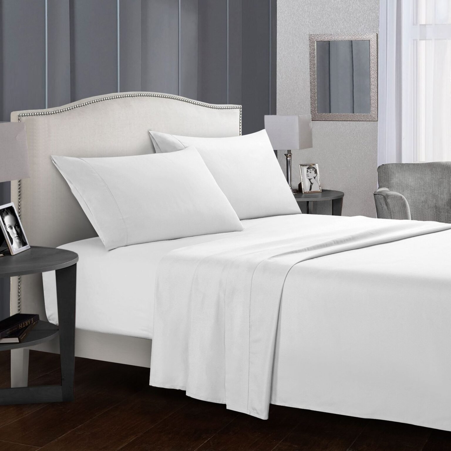 Soft Plain Four-Piece Bedding Set - Sanded Synthetic Wool Blanket Cover