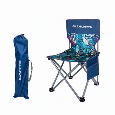 Folding Camping Chair - Portable with Backrest, Oxford Cloth Seat