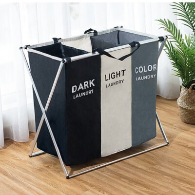 Modern Collapsible Oxford Laundry Hamper – Effortless Sorting
