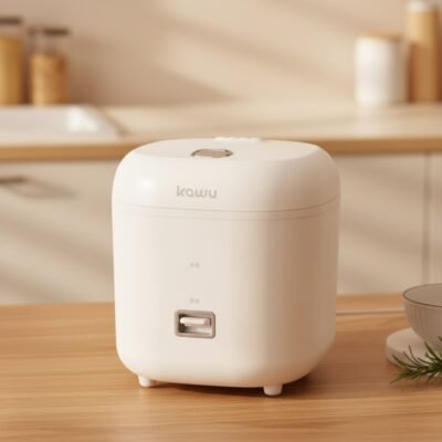 Kawu Minimalist Personal Rice Cooker – Compact 1.2L Capacity